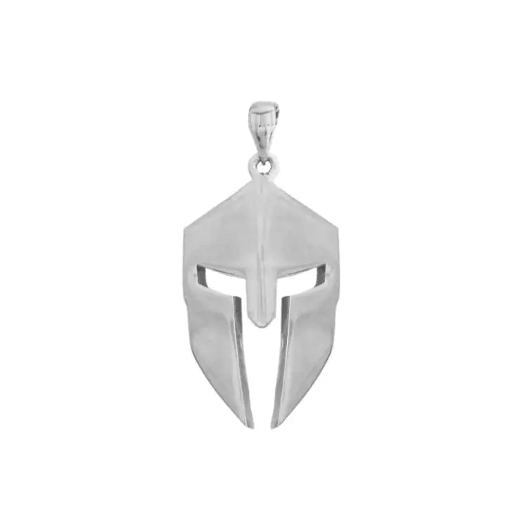 Classic Minimalist Hero Of Sparta Mask Pendant Necklace Man's Stainless Steel Necklace Titanium Steel Ornament